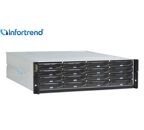 Система хранения данных Infortrend EonStor DS 1000 G3 3U/16bay Dual controller, 2x12Gb SAS, 2x host board,2x4GB, 2x(PSU+FAN), 2x (Super capacitor+Flash), 16xdrive trays, 1xRmk(ESDS 1016R3C-C)(repl DS1016R2C000C-8U32) (id 35337)