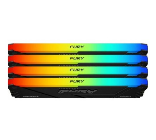 Оперативная память Kingston Fury Beast RGB KF432C16BB12AK4/64