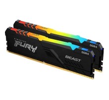 Оперативная память Kingston Fury Beast RGB KF432C16BB2AK2/64