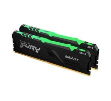 Оперативная память Kingston Fury Beast RGB KF432C16BBAK2/16