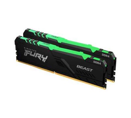 Оперативная память Kingston Fury Beast RGB KF432C16BBAK2/16