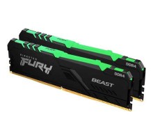 Оперативная память Kingston Fury Beast RGB KF432C16BBAK2/32