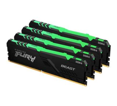 Оперативная память Kingston Fury Beast RGB KF436C17BBAK4/32