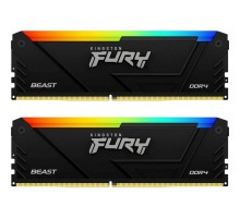 Оперативная память Kingston Fury Beast RGB KF436C18BB2AK2/64