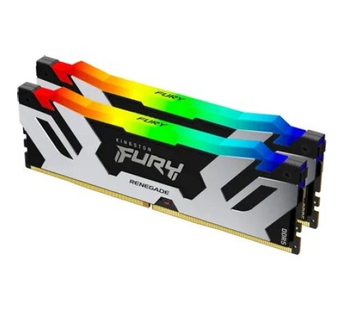 Оперативная память Kingston Fury Renegade Silver/Black RGB KF560C32RSAK2-96
