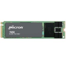 Серверные твердотельные накопители/ Micron SSD 7450 PRO, 960GB, M.2(22x110mm), NVMe, PCIe 4.0 x4, 3D TLC, R/W 5000/1400MB/s, IOPs 520 000/82 000, TBW 1700, DWPD 1 (12 мес.) (id 27968)