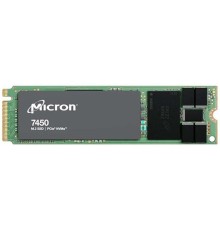 Серверные твердотельные накопители/ Micron SSD 7450 PRO, 960GB, M.2(22x110mm), NVMe, PCIe 4.0 x4, 3D TLC, R/W 5000/1400MB/s, IOPs 520 000/82 000, TBW 1700, DWPD 1 (12 мес.) (id 27968)