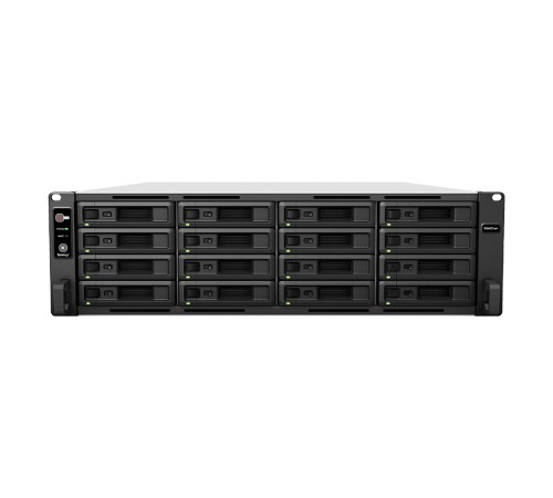 Система хранения данных Synology 3U/16bay 8C 2,1GhzCPU/16Gb(64)/RAID0,1,10,5,6/upto 40HDD (2xRX1217(RP))/2xUSB/4xGbE+2x10GE/2xPCIe/iSCSI/2xIPcam(upto90)/2xRPS/no rail/1YW repl RS4017xs+ (id 29312)