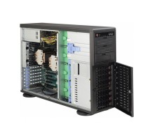 Шасси серверное Supermicro SuperChassis 4U 743TQ-903B-SQ/ no HDD(8)LFF/ 3x 5.25/ 7xFH/ 1x900W 80+(12