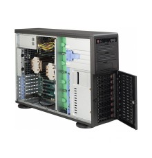 Шасси серверное Supermicro SuperChassis 4U 743TQ-903B-SQ/ no HDD(8)LFF/ 3x 5.25/ 7xFH/ 1x900W 80+(12