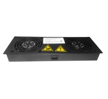 Блок вентиляторов 2 шт для серий Expert Optima глубиной 600/800/1000 с кабелем термостатом Netko черныйА N.FANBLOCK.2FАT.66035.BK (66035)