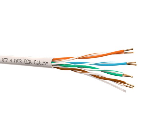 Кабель UTP4 cat.5e одножильный 305м CCA серый Netko Optima Silver N.UTP-68259.25.0B (68259)