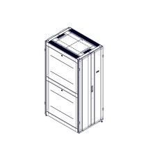 Монтажный шкаф Systeme Electric шкаф, серия Uniprom, 42U-750/1070, боковые панели 4шт, черный UR3150
