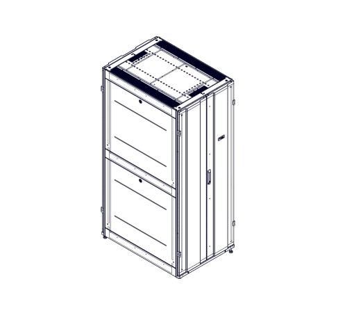 Монтажный шкаф Systeme Electric шкаф, серия Uniprom, 42U-750/1070, боковые панели 4шт, черный UR3150