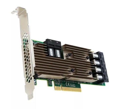 HBA-адаптер Broadcom 9305-24i SGL (05-25699-00 / 03-25699-02007) PCIe 3.0 x8 LP, SAS/SATA 12G HBA, 24port(6*int SFF8643), 3224 IOC (id 26175)