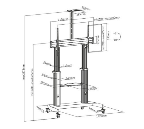 Стойка IPmatika TTL07-610TW