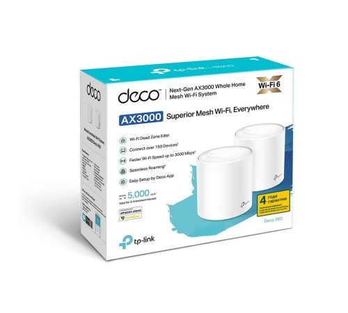 Mesh Wi-Fi система TP-Link Deco X60 (2-pack) X60(2-PACK)