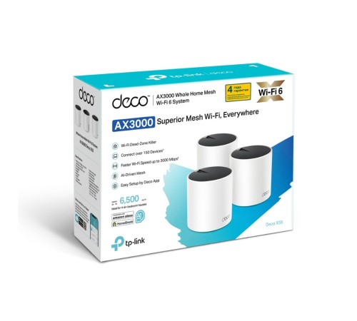 Mesh-система TP-Link Deco X55 (3-pack) X55(3-PACK) Mesh-система TP-Link Deco X55 (3-pack) X55(3-PACK)