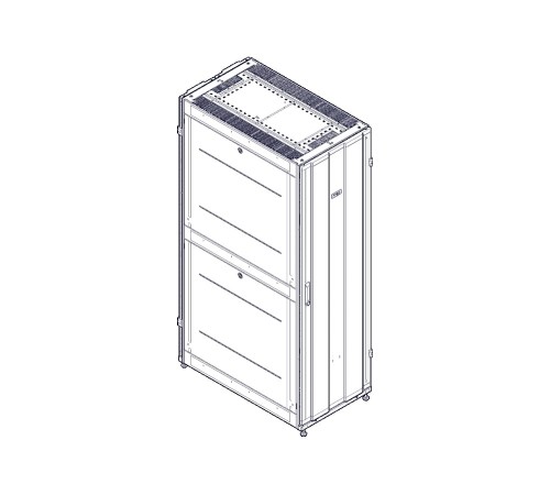 Монтажный шкаф Systeme Electric шкаф, серия Uniprom, 42U-600/1070, боковые панели 4шт, черный UR3100