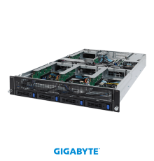 Платформа системного блока Gigabyte G242-Z10 (rev. 100) 2U UP 4 x GPU Gen3 Server,NVIDIA® NGG Ready server,Single AMD EPYC 7002 series processor family,8-Channel RDIMM/LRDIMM DDR4 per processor,8 x DIMMs,2 x 1Gb/s LAN ports (Intel® I350-AM2),1 x dedicated