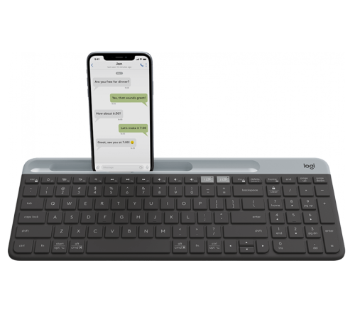Беспроводная клавиатура Logitech Keyboard Slim K580 Bluetooth Multi-Device Graphite (920-009275) (id 2978)