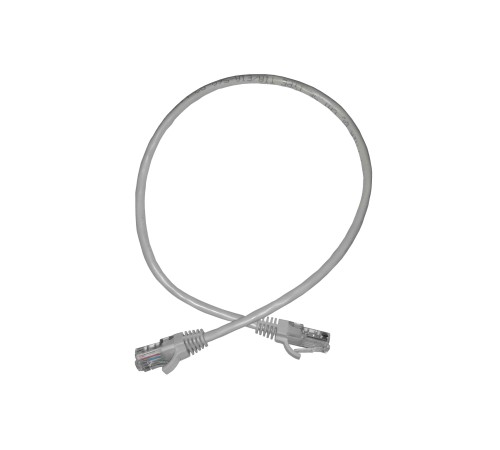 Патч-корд UTP4 cat 5е 0,5м ВС LSZH серый литой коннектор Netko Optima N.BC.UTP.5e-0.5m-2-lszh (67592)