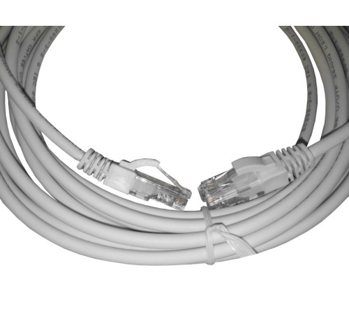 Патч-корд UTP4 cat.5e 5.0м литой коннектор серый LSZH Netko Expert CKC NUTPBC.5e-5m-2-lszh (58660)