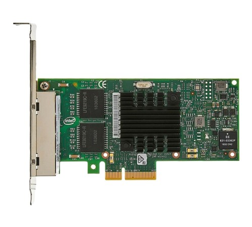 Сетевая карта Intel Ethernet Server Adapter I350-T4, 4 x Gbit Ports RJ-45, PCI-E x4, iSCSI, NFS, VMDq (I350T4V2BLK 936716) (id 10067)