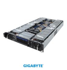 Платформа системного блока Gigabyte G291-2G0 (rev. 100) 2U 16x Single Slot GPU (Tesla T4 only), Dual Intel® Xeon® Scalable, 24x «RDIMM/LRDIMM DDR4, 2x 10Gb/s BASE-T (i550-AM), Aspeed AST2500, 8x 2.5» NVMe/SATA HS HDD/SSD, 2xPCIe Gen3 x16 LPHL, 2x2200W» (i