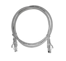Патч-корд UTP4 cat 5e 1,0м ВС LSZH серый литой коннектор Netko Optima (упак 10) N.BC.UTP.5e-1.0m-2-lszh(p (67605)