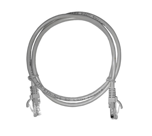 Патч-корд UTP4 cat 5e 1,0м ВС LSZH серый литой коннектор Netko Optima (упак 10) N.BC.UTP.5e-1.0m-2-lszh(p (67605)