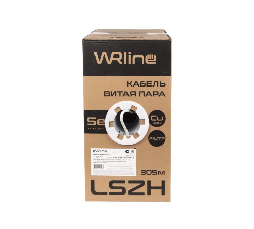 Кабель витая пара WRLine WR-FTP-4P-C5E-LSZH-GY