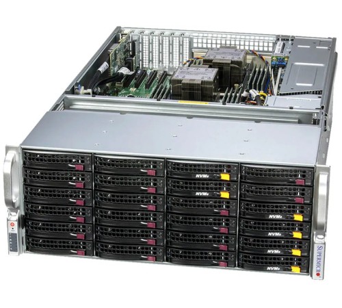 Сервер Supermicro SuperStorage 4U Server 641E-E1CR36H 2x6530/ 4x64Gb/ 1x7450 PRO 480GB NVMe M.2 (id 31273)