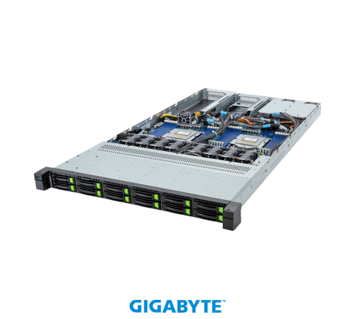 GigaByte R183-ZF1-AAJ1 / 1U / 2*LGA6096 (SP5) up to 400W / 24*RAM (9005 - 6400 / 9004 - 4800) / no HDD (up to 12*2.5