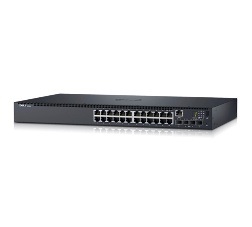 Dell Networking N1524,24x 1GbE + 4x10GbE SFP+,fixed ports, Stacking, Lifetime Limited Hardware Warranty (210-AEVX-014) (id 1815)