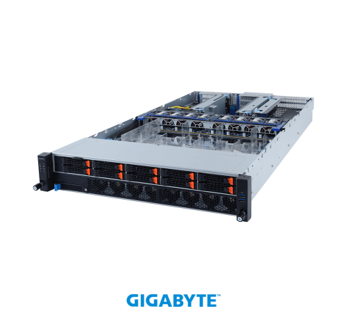 Серверная платформа/ Gigabyte R292-4S0, 2U, 4 x LGA4189 Socket P5 3rd Intel, 10 x 2.5
