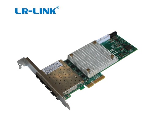 Сетевой адаптер Lr-Link LREC9054PF-4SFP PCIe x4 4*SFP 100FX Fiber NIC (id 32488)