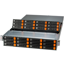 Сервер Supermicro SuperStorage 2U Server 521E-E1CR24H 1x5418Y/ 4x64Gb/ 1xD3 S4520 480GB SATA/ 2x10GbE 2x10GbSFP+/ 1st config (id 26587)