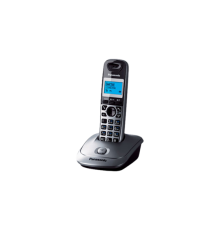 Беспроводной телефон Dect Panasonic KX-TG2511RUT темно-серый металлик/черный