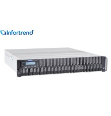 система хранения данных Infortrend EonStor DS 3000U 2U/24bay Dual controller 2x12Gb/s SAS, 8x1G iSCSI+4x host board, 2x4GB, 2x(PSU+FAN), 2x(SuperCap.+Flash),1xRackmount kit(ESDS 3024RUCB-C) (id 35155)