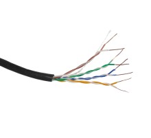 Кабель UTP4 cat.5е одножильный 305м Cu наружный черный Netko Optima Silver N.UTP-68014.05E.1H (68014)