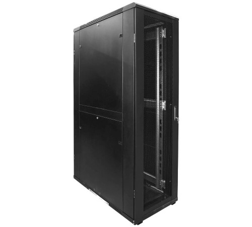 Шкаф напольный 42U Netko (800х1200х2060) модуль на 6 вентиляторов передняя дверь металлическая двойная распашная задняя перфорированная чёрный (упакован в 4 коробки) 8142.901 (66646)