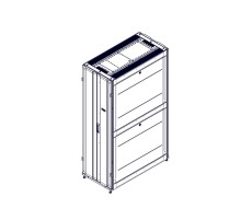 Монтажный шкаф Systeme Electric , серия Uniprom, 42U-600/1200, боковые панели 4шт, черный Electric UR3300