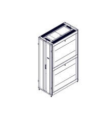 Монтажный шкаф Systeme Electric , серия Uniprom, 42U-600/1200, боковые панели 4шт, черный Electric UR3300