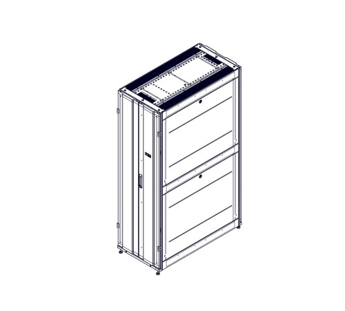 Монтажный шкаф Systeme Electric , серия Uniprom, 42U-600/1200, боковые панели 4шт, черный Electric UR3300