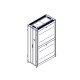 Монтажный шкаф Systeme Electric , серия Uniprom, 42U-600/1200, боковые панели 4шт, черный Electric UR3300