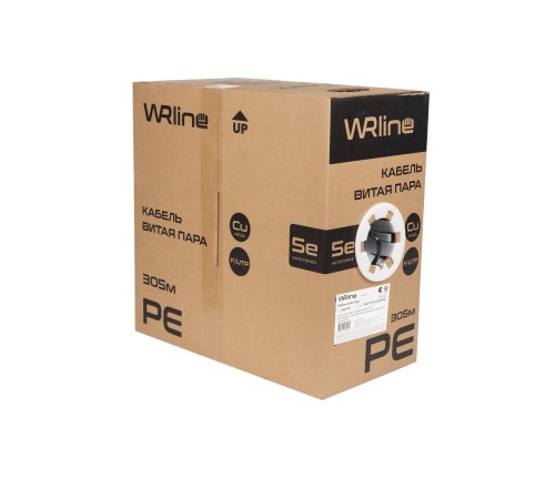 Кабель витая пара WRLine WR-FTP-4P-C5E-PE-BK
