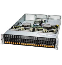 Серверная платформа Supermicro SuperServer 2U 221H-TN24R noCPU(2)4th Gen Xeon Scalable/ TDP350W/ no DIMM(32)/ 24x2,5