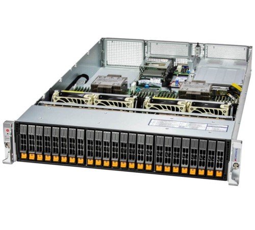 Серверная платформа Supermicro SuperServer 2U 221H-TN24R noCPU(2)4th Gen Xeon Scalable/ TDP350W/ no DIMM(32)/ 24x2,5