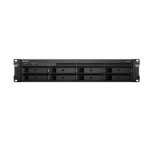 Система хранения данных Synology 2U/8bay QC 2,2GhzCPU/4Gb(32)/RAID0,1,5,6,10/upto 12HDD (1xRX418)/2xUSB3.2/1eSATA/iSCSI/4xGbE(+1Expslot)/2xIPcam/norail repl RS1219+ (id 29311)